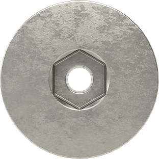 Image of Product. Front orientation. Venting 18-8 Stainless Steel Hex-Drive Flat Head Screw, M3 x 0.5 mm Thread Size, 5 mm Long.