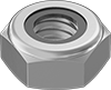 Image of Product. Front orientation. Locknuts. Thin-Profile Nylon-Insert Locknuts.
