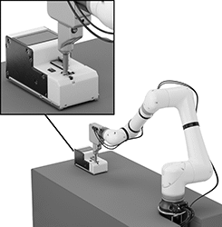 Image of System. Front orientation. Contains Inset. Screwdrivers. Robot-Ready Collaborative Screwdrivers.
