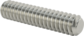 Image of Product. Front orientation. Super-Corrosion-Resistant 316 Stainless Steel Threaded Rod, 4-40 Thread Size, 1/2" Long.