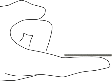 Image of Product. Side1 orientation. Contains SizingReference. Super-Corrosion-Resistant 316 Stainless Steel Threaded Rod, 4-40 Thread Size, 2" Long.