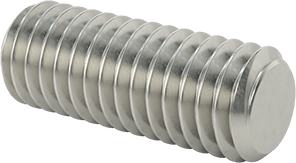 Image of Product. Front orientation. Super-Corrosion-Resistant 316 Stainless Steel Threaded Rod, 10-32 Thread Size, 1/2" Long.
