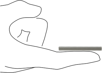 Image of Product. Side1 orientation. Contains SizingReference. Super-Corrosion-Resistant 316 Stainless Steel Threaded Rod, 12-24 Thread Size, 2" Long.