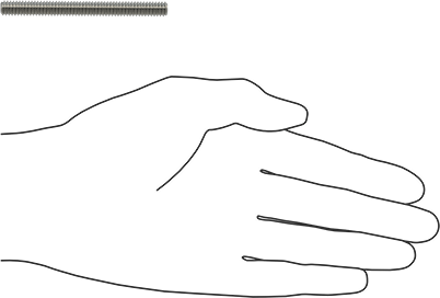 Image of Product. Side1 orientation. Contains SizingReference. Super-Corrosion-Resistant 316 Stainless Steel Threaded Rod, 1/4"-20 Thread Size, 2-3/4" Long.