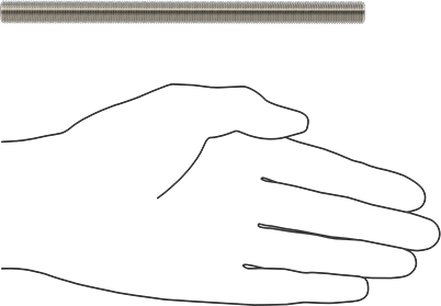 Image of Product. Side1 orientation. Contains SizingReference. Super-Corrosion-Resistant 316 Stainless Steel Threaded Rod, 3/8"-24 Thread Size, 6" Long.