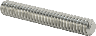 Image of Product. Front orientation. Super-Corrosion-Resistant 316 Stainless Steel Threaded Rod, 10-24 Thread Size, 1-1/4" Long.