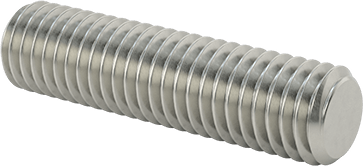Image of Product. Front orientation. Super-Corrosion-Resistant 316 Stainless Steel Threaded Rod, 1/2"-13 Thread Size, 2" Long.