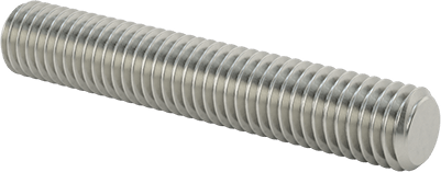 Image of Product. Front orientation. Super-Corrosion-Resistant 316 Stainless Steel Threaded Rod, 1/2"-13 Thread Size, 3" Long.