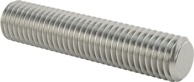 Image of Product. Front orientation. Super-Corrosion-Resistant 316 Stainless Steel Threaded Rod, 5/8"-11 Thread Size, 3" Long.