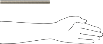 Image of Product. Side1 orientation. Contains SizingReference. Super-Corrosion-Resistant 316 Stainless Steel Threaded Rod, 5/8"-11 Thread Size, 8" Long.