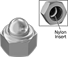 Metric Nylon-Insert Cap Locknuts
