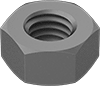 Metric Low-Strength Steel Hex Nuts