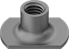 Metric Steel Narrow-Base Weld Nuts