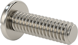 Image of Product. Back orientation. Pan Head Combination Phillips/Slotted Screws, 18-8 Stainless Steel, 8-32 Thread Size, 1/2" Long.