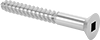 Steel Square-Drive Flat Head Wood Screws
