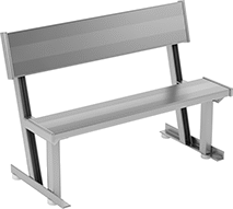 Image of Product. Front orientation. Benches. Outdoor Benches, Style E.