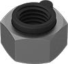 Medium-Strength Steel Heavy Steel-Insert Locknuts for Extreme Vibration—Grade 5