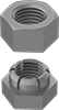 Two-Piece Thread-Clamping Locknuts for Extreme Vibration