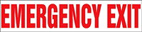 Image of Product. Front orientation. Labels. Door Labels , Emergency Exit.