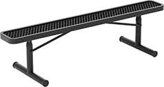 Image of Product. Front orientation. Benches. Outdoor Benches, Style C.