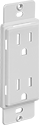 Image of Product. Front orientation. Adapters for Wall Plates. Outlet Cover.