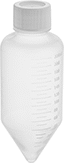 Image of Product. Front orientation. Bottles. Centrifuge Plastic Bottles, Cone Bottom.