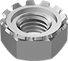 Steel Locknuts with External-Tooth Lock Washer