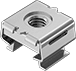 Image of Product. Front orientation. Snap-In Nuts. Stainless Steel Snap-In Nuts.