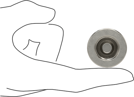 Image of Product. Side1 orientation. Contains SizingReference. Premium Low-Pressure 304 Stainless Steel Pipe Fitting, with Certificate, Cap, 1/2 NPT Female.