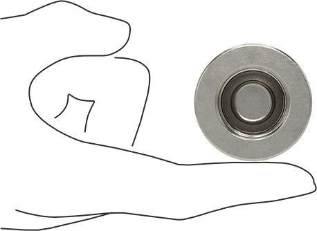 Image of Product. Side1 orientation. Contains SizingReference. Premium Low-Pressure 304 Stainless Steel Pipe Fitting, with Certificate, Cap, 3/4 NPT Female.