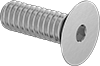 Metric 316 Stainless Steel Hex Drive Flat Head Screws