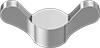 Blank 18-8 Stainless Steel Wing Nuts