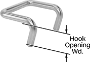 Image of Product. Front orientation. Contains Annotated. Webbing Hooks. Claw Hooks.