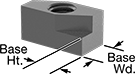 Image of Product. Front orientation. Contains Annotated. T-Slot Nuts. Drop-In T-Slot Nuts.