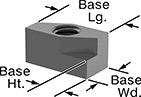 Image of Product. Front orientation. Contains Annotated. T-Slot Nuts. Drop-In T-Slot Nuts.