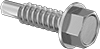 Stainless Steel Flanged Hex Head Drilling Screws