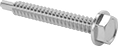 Image of Product. Front orientation. Tapping Screws. Stainless Steel Flanged Hex Head Drilling Screws.