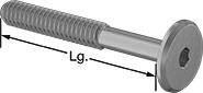 Image of Product. Front orientation. Contains Annotated. Binding Barrels. Binding Barrels and Screws for Wood, Screws.