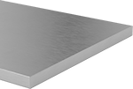 Image of Product. Front orientation. Stainless Steel. Polished Multipurpose 304 Stainless Steel Strips, Brushed #3.