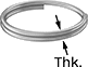 Image of Product. Front orientation. Contains Annotated. Split Rings.