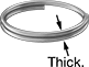 Image of Product. Front orientation. Contains Annotated. Split Rings.