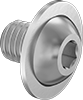 Stainless Steel Flanged Button Head Hex-Drive Screws