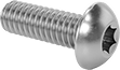 Image of Product. Front orientation. Rounded Head Screws. Stainless Steel Button Head Torx Screws.