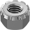 Metric Stainless Steel Locknuts with External-Tooth Lock Washer
