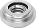 Image of Product. Front orientation. Press-Fit Nuts. Self-Aligning Press-Fit Nuts for Sheet Metal.