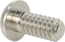 Image of Product. Back orientation. High-Strength A286 Stainless Steel Button Head Torx Screw, 4-40 Thread, 1/4" Long.