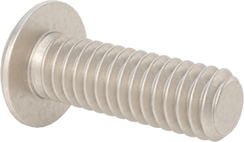 Image of Product. Back orientation. Titanium Button Head Hex Drive Screw, 8-32 Thread, 1/2" Long.