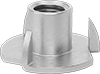 Split-Preventing Tee-Nut Threaded Inserts for Hardwood