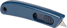 Image of Product. Curved Handle. Front orientation. Curved Handle. Metal-Detectable Auto-Retracting Blade Utility Knives.