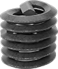 Screw-Locking Seize-Resistant Helical Threaded Inserts